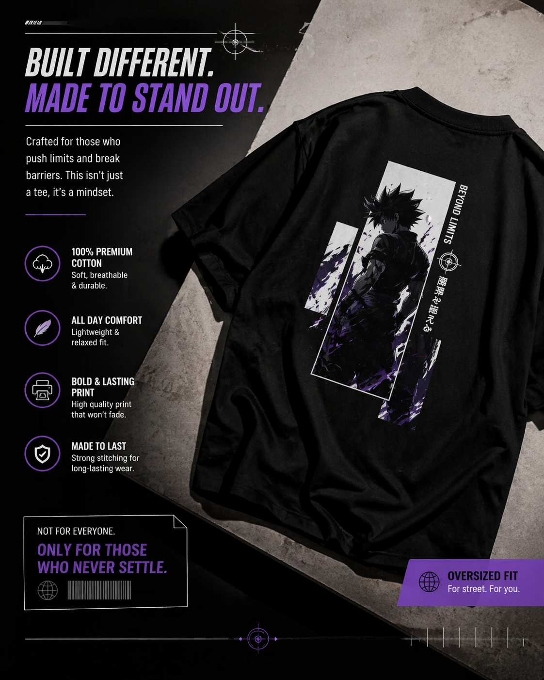 VEINS Void Surge — Shadow Ascension Oversized Tee